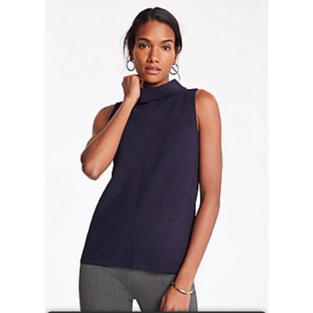 Ann Taylor Navy Sweater Tank 12